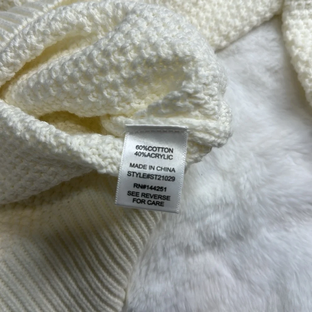 🆕 sincerely Jules cream button cardigan cropped fit XL - Picture 10 of 13